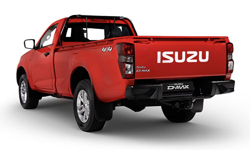 Rear vehicle isuzu DMAX RED